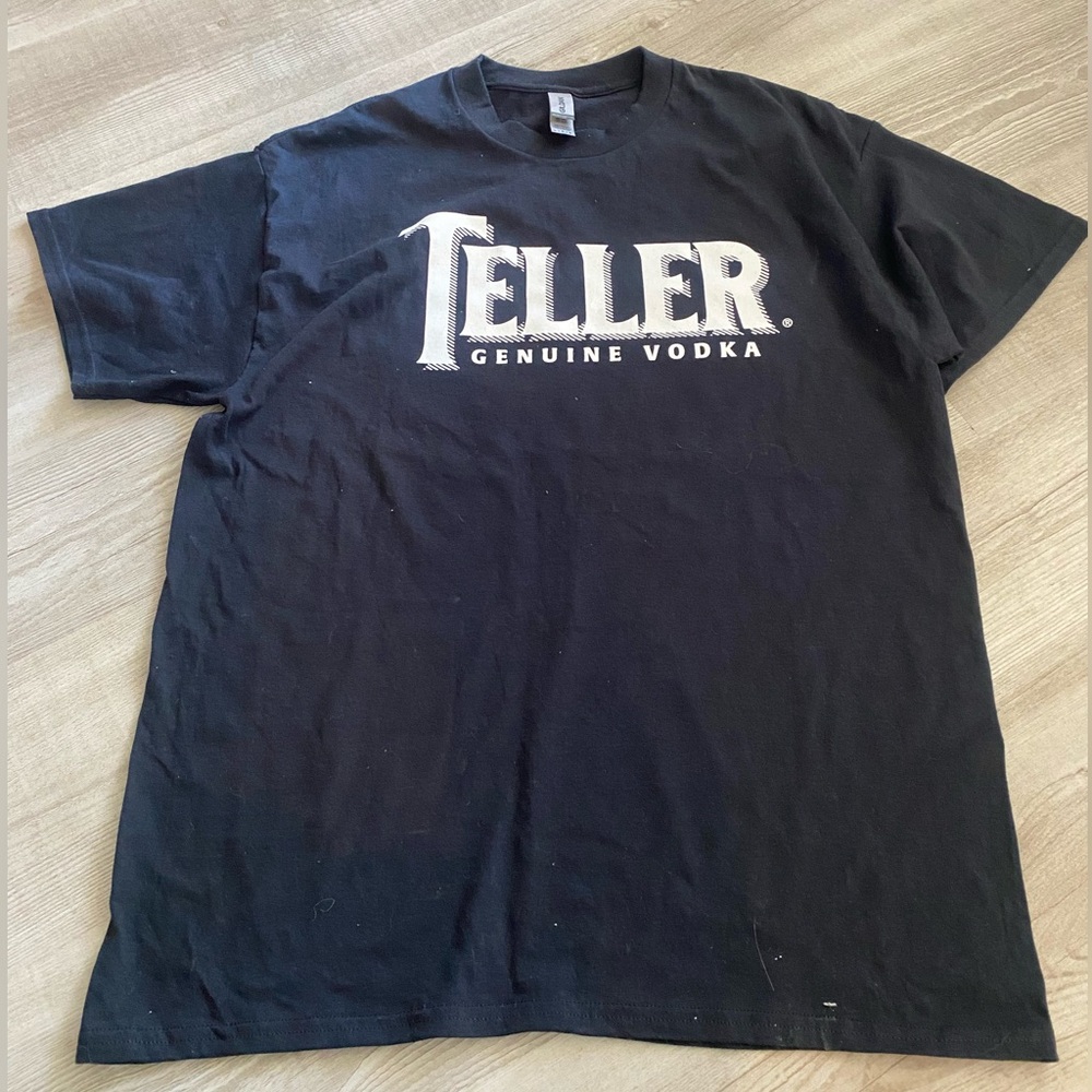 NWOT Teller Genuine Vodka oversized Tshirt black